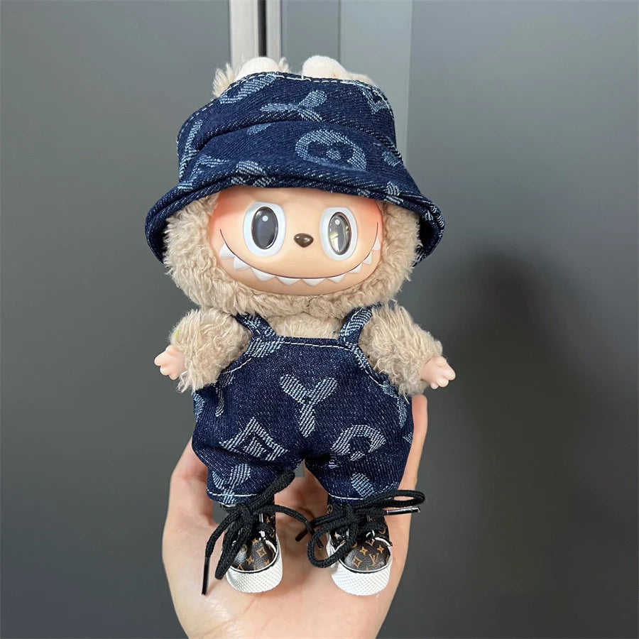 17cm Labubu Doll's Clothes Cute Fashion V1V2 Idol Clothing DIY Kids Gift Labubu Dress Cloak Gift Clothes Hair accessories Ropa - Shopifynow