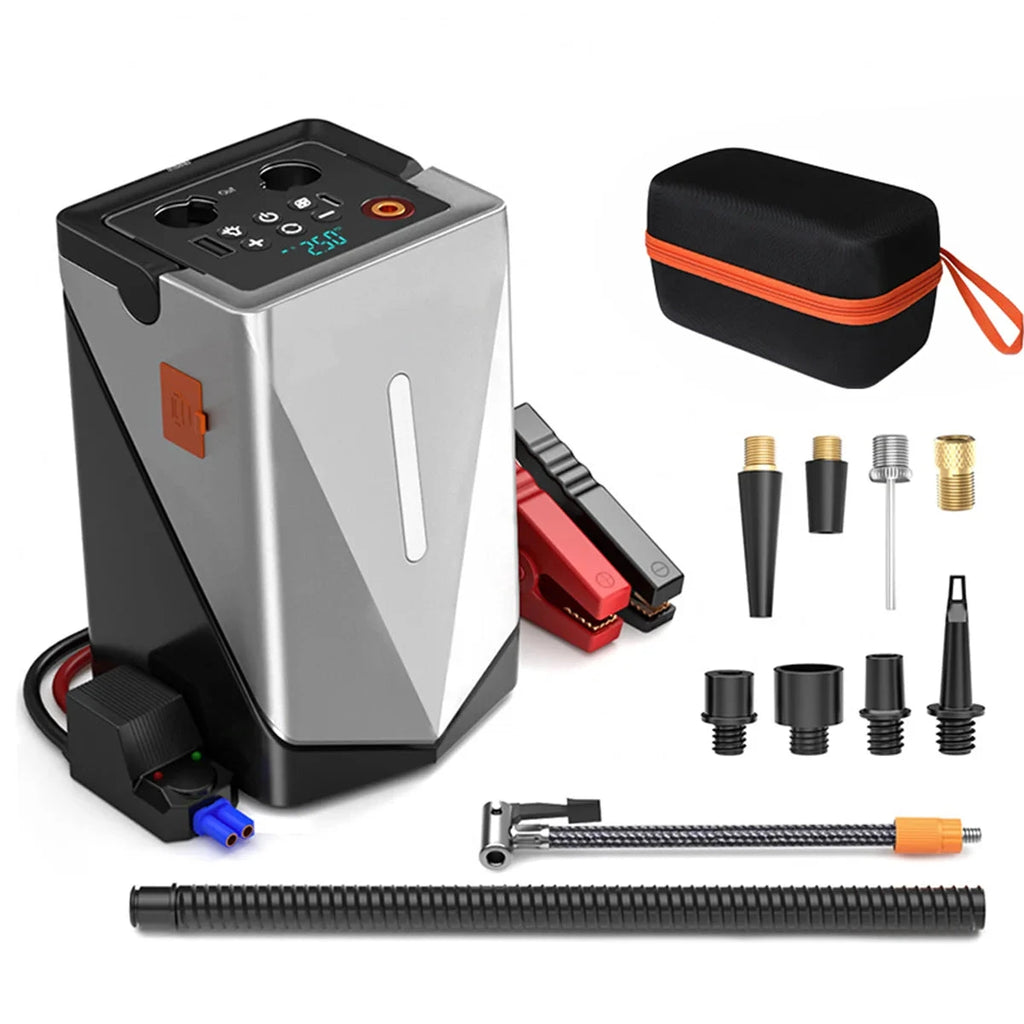 Car Jump Starter 6000A Peak 26800mAh Auto Supercharger Battery Charger Jumper Box with Fast Charger Smart Jumper with LED Screen Shopifynow