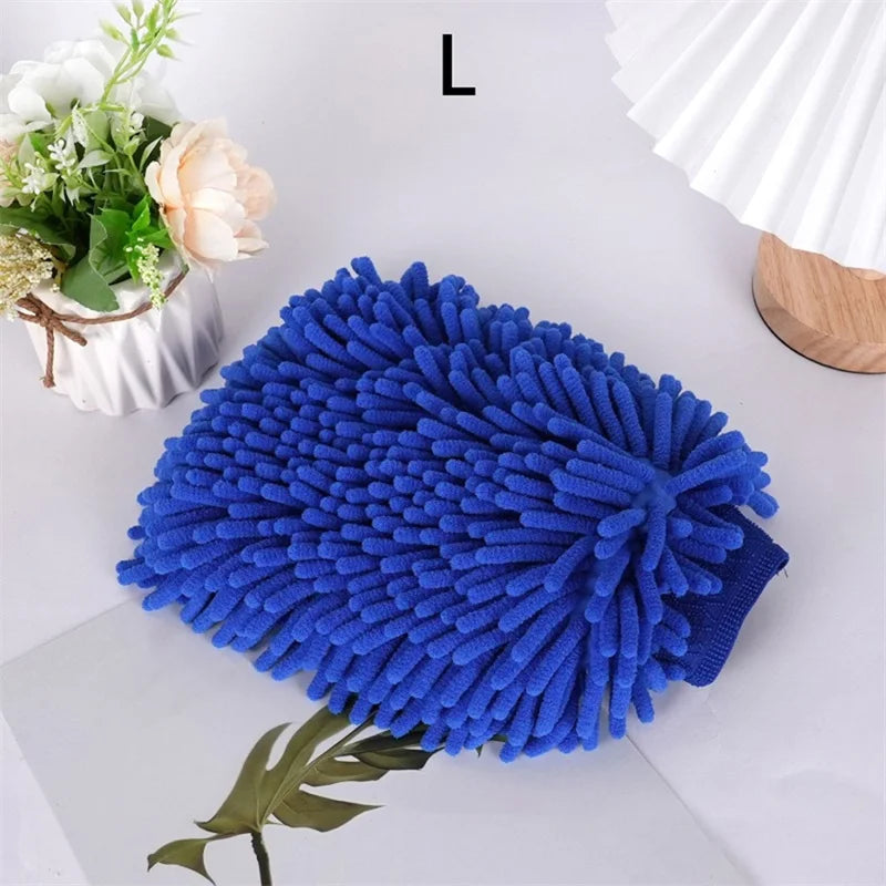 Car Wash Gloves Chenille Glove Plush Rags Thickened double-sided Car Supplies Cleaning Tools Auto Acessories Car Detailing - Shopifynow