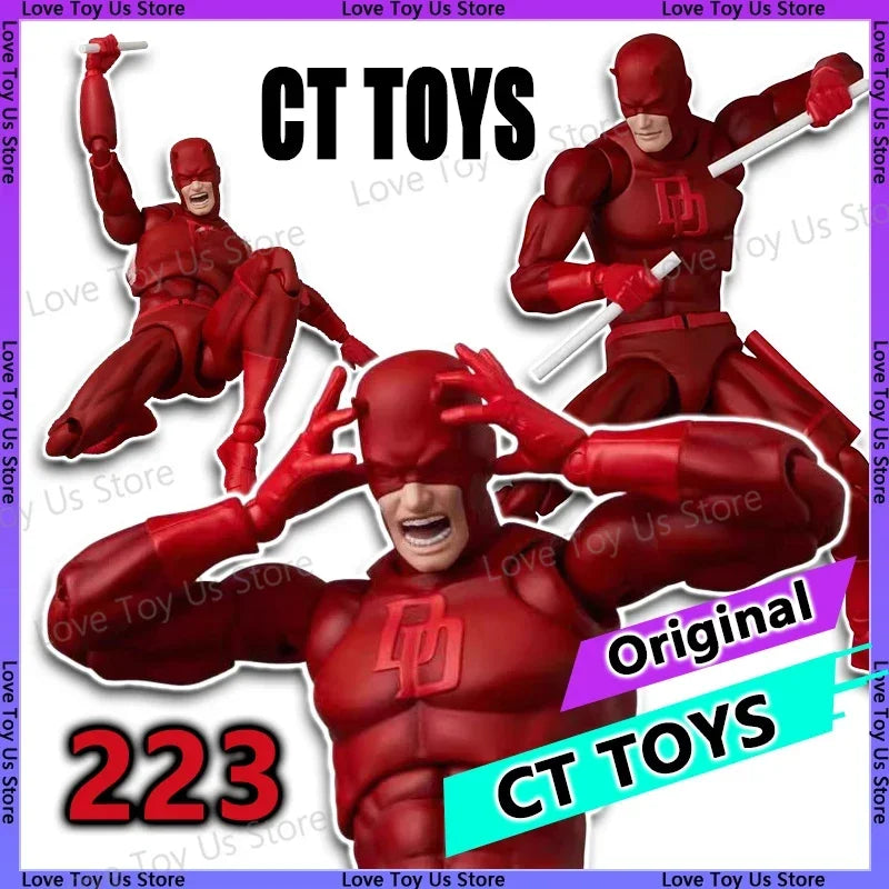 Authentic Ct Toys Daredevil Mafex 223 Figure High Detail Comic Version Action Model Perfect Gift for Anime Fans Shopifynow