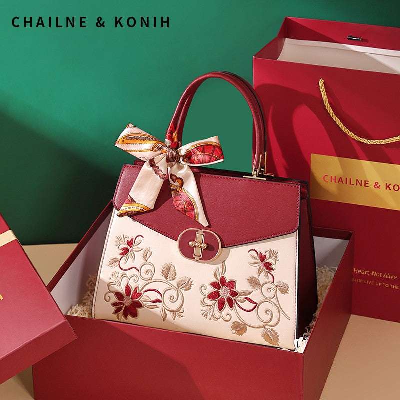 Chinese Style Mother Bag Wedding Bag Female Fancy Middle-Aged Red Wedding Bag Elegant Mother-in-Law Wedding Handbag Shopifynow