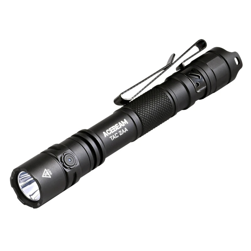 ACEBEAM TAC 2AA LED flashlight 1600 lumen 181 meters portable EDC flashlight USB-C rechargeable battery double buttons torch - Shopifynow