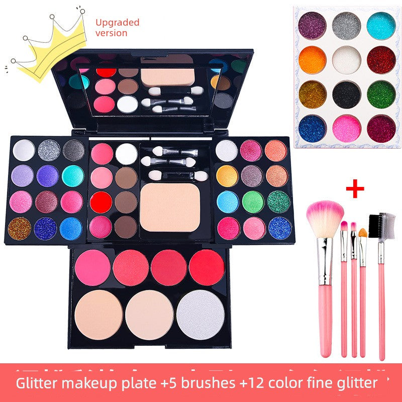Genuine Goods Kids Student Stage Makeup Watch Show Eye Shadow Blush Powder One Makeup Palette Makeup Full Set Shopifynow