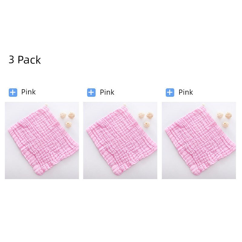 Baby Pure Cotton Gauze Towel Saliva Towel Baby Washing Face Small Square Towel Newborn Baby Child Dedicated Product Soft Bath Towel Shopifynow