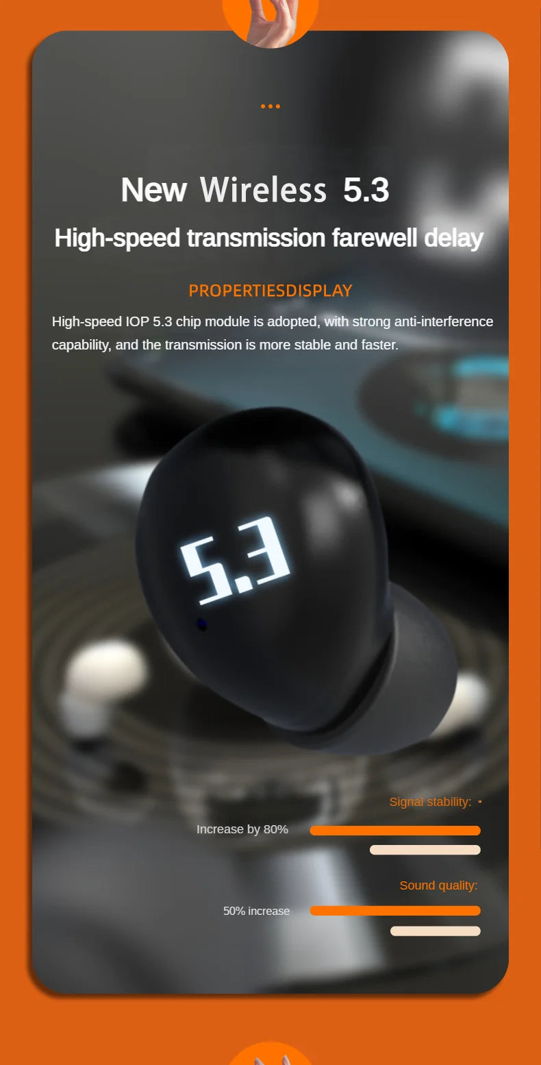 SK19 Super bass Earphones TWS Wireless Bluetooth Headset With Mic Smart Touch Headphones Invisible Mini Noise Reduction Earbuds Shopifynow