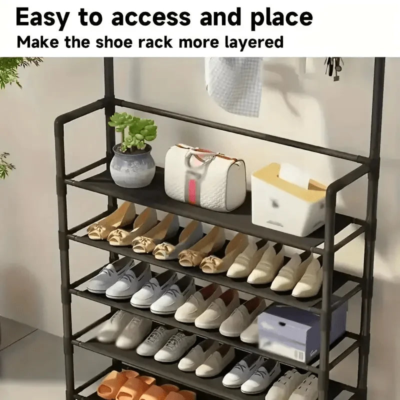Insoles and shoe storage racks, brand new portable reinforced 5-tier hat racks with shelves - multi-functional living room, bath Shopifynow