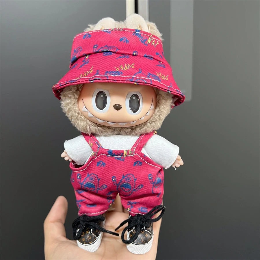 17cm Labubu Doll's Clothes Cute Fashion V1V2 Idol Clothing DIY Kids Gift Labubu Dress Cloak Gift Clothes Hair accessories Ropa - Shopifynow