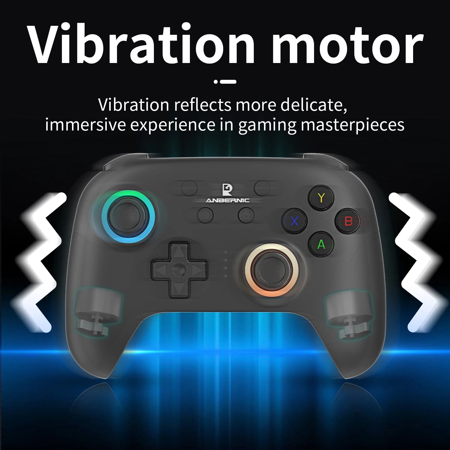 ANBERNIC RG P01 Retro Games Controller Wired/Wireless Bluetooth RGB Hall Effect Joystick XBOX Gamepad for PC Android IOS Steam Shopifynow