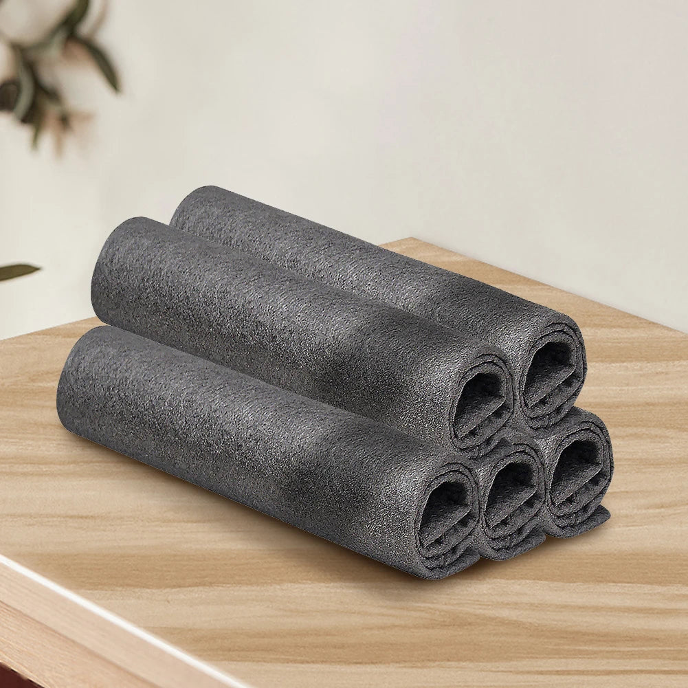 20/5PCS Thickened Magic Cleaning Cloth Reusable Microfiber Washing Rags Glass Wipe Towel For Kitchen Mirrors Auto Windows