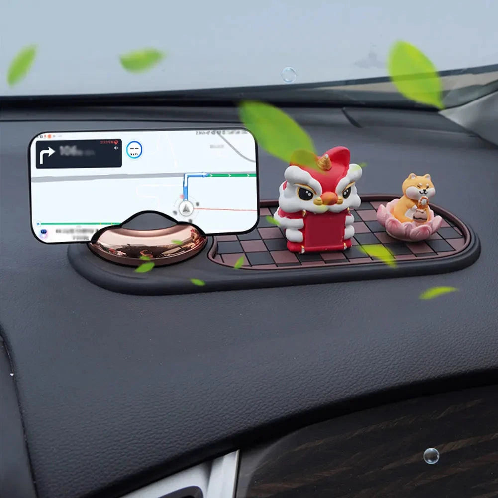 Car Dash Mat Anti Slip Rug with Auto Phone Holder Silicone Dashboard Car Pad Mat for Phones Keys Gadgets Shopifynow