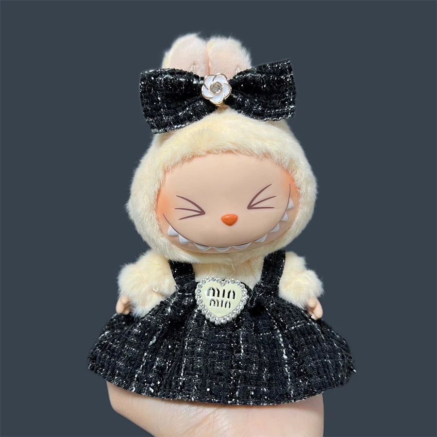 17cm Labubu Doll's Clothes Cute Fashion V1V2 Idol Clothing DIY Kids Gift Labubu Dress Cloak Gift Clothes Hair accessories Ropa - Shopifynow
