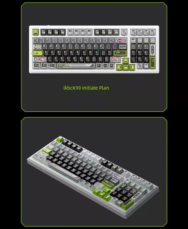 Ikbc Wireless Bluetooth Mechanical Keyboard Customized K99/K87 Three-Mode RGB Boys Only for E-Sports Game Keyboard Shopifynow