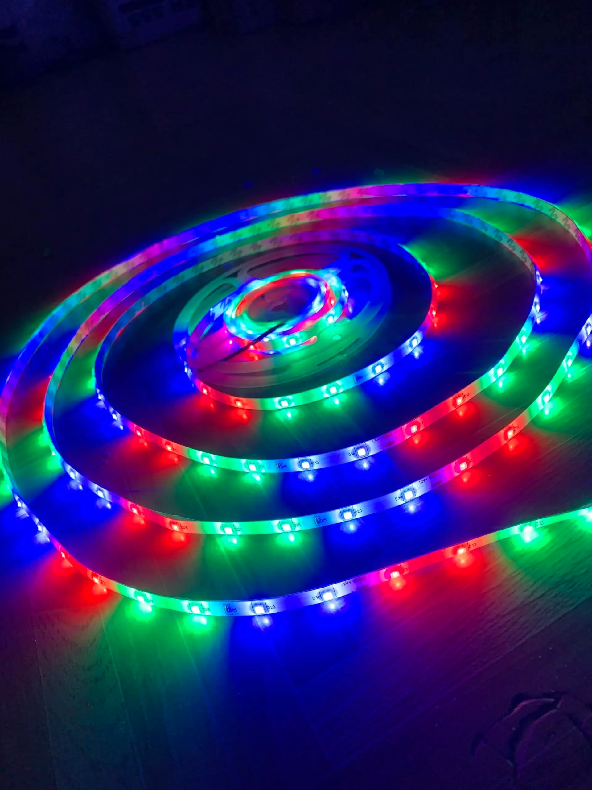 16ft/49ft/98ft/196ft Long LED Strip Lights - Color-Changing RGB Music Sync LED Rope Lights With 44-Key Remote And Phone App Cont Shopifynow