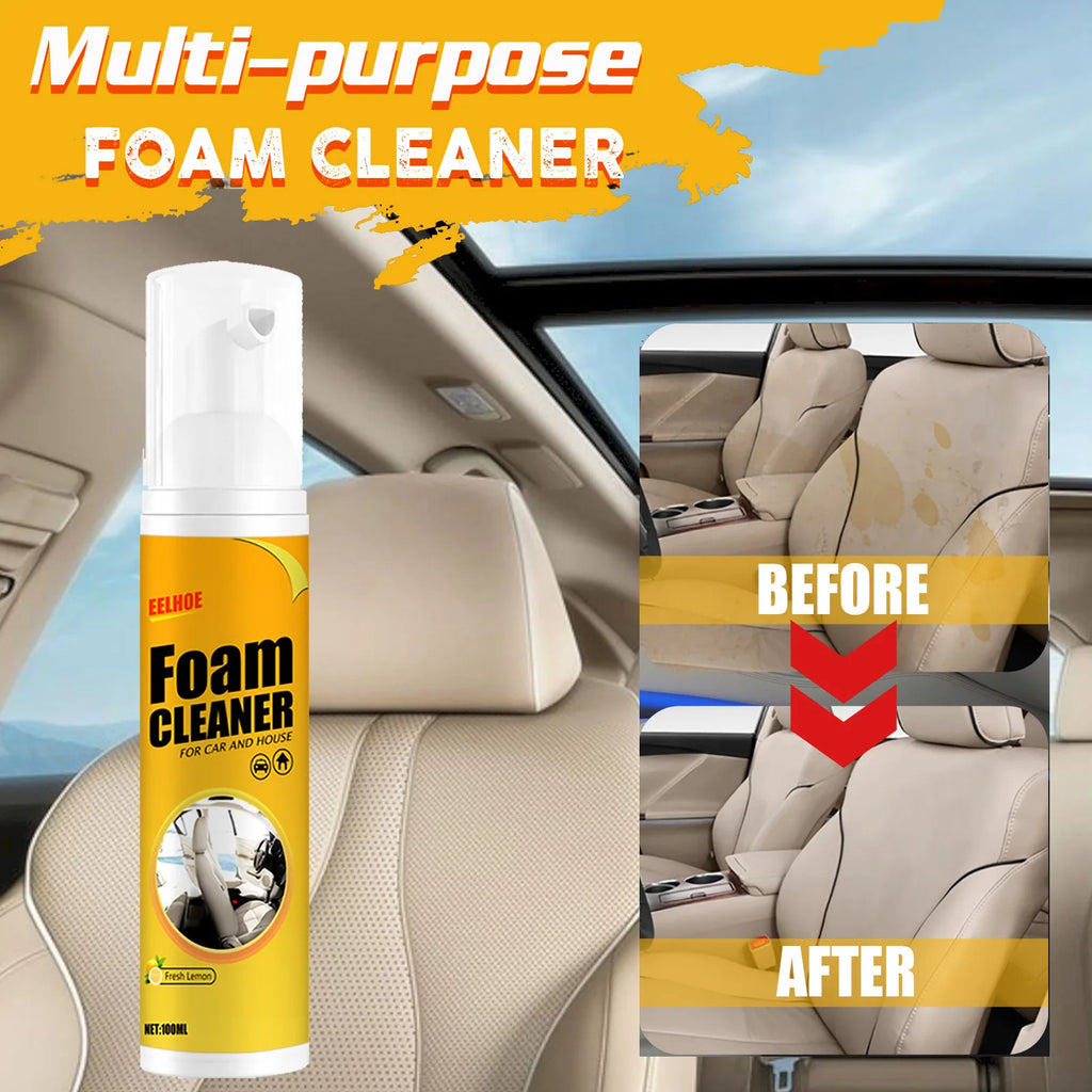 2PCS 100ML Multi-purpose Foam Cleaner Spray Car Home Interior Cleaner Foam Spray Anti-Aging Protection for Car Accessorie Shopifynow