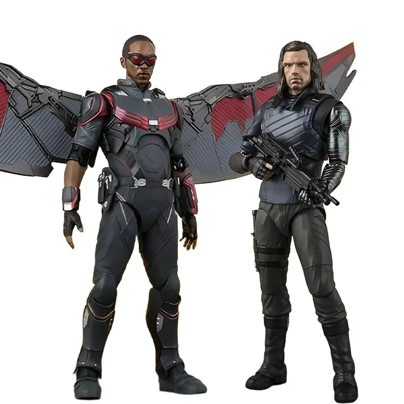 BANDAI Original S.H.Figuarts Avengers:Infinity War Falcon & Winter Soldier America Anime Action Figures Toys for Boys Christmas Shopifynow