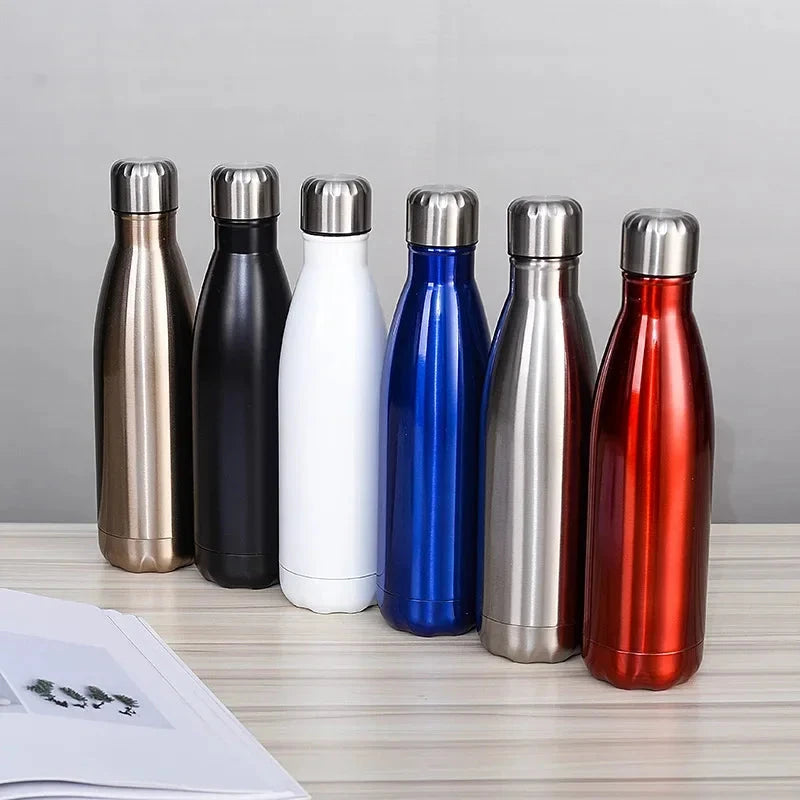 500ml/750ml Double-layer Stainless Steel Insulated Cup, Large Capacity Cola Bottle, Sports Water Cup Shopifynow