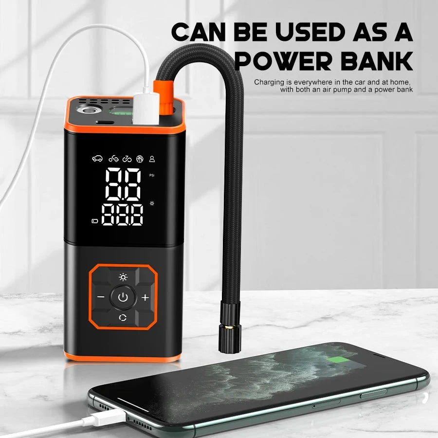 ABS Car Tyre Inflator Portable Air Compressor Car Inflatable Pumps Air Pump Suitable For Inflating Car Motorcycle Bicycle Shopifynow