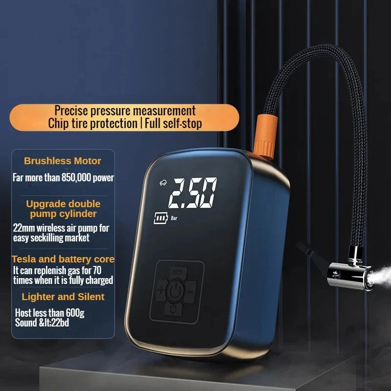 EAFC Portable Tire Inflator Car Tire Inflator Tire Inflator Pump With Digital Display Electric Inflator Mini Bicycle Air Pump Shopifynow