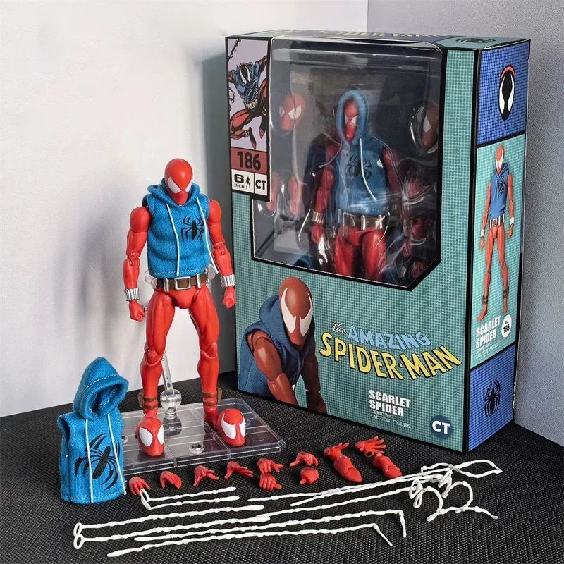 Ct Toys Scarlet Spider Action Figure Mafex 186 Ben Reily Figures Comic Ver. Spider-Man Anime Collection Ko Figure Model Toy Gift Shopifynow
