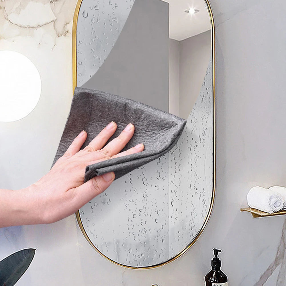 20/5PCS Thickened Magic Cleaning Cloth Reusable Microfiber Washing Rags Glass Wipe Towel For Kitchen Mirrors Auto Windows