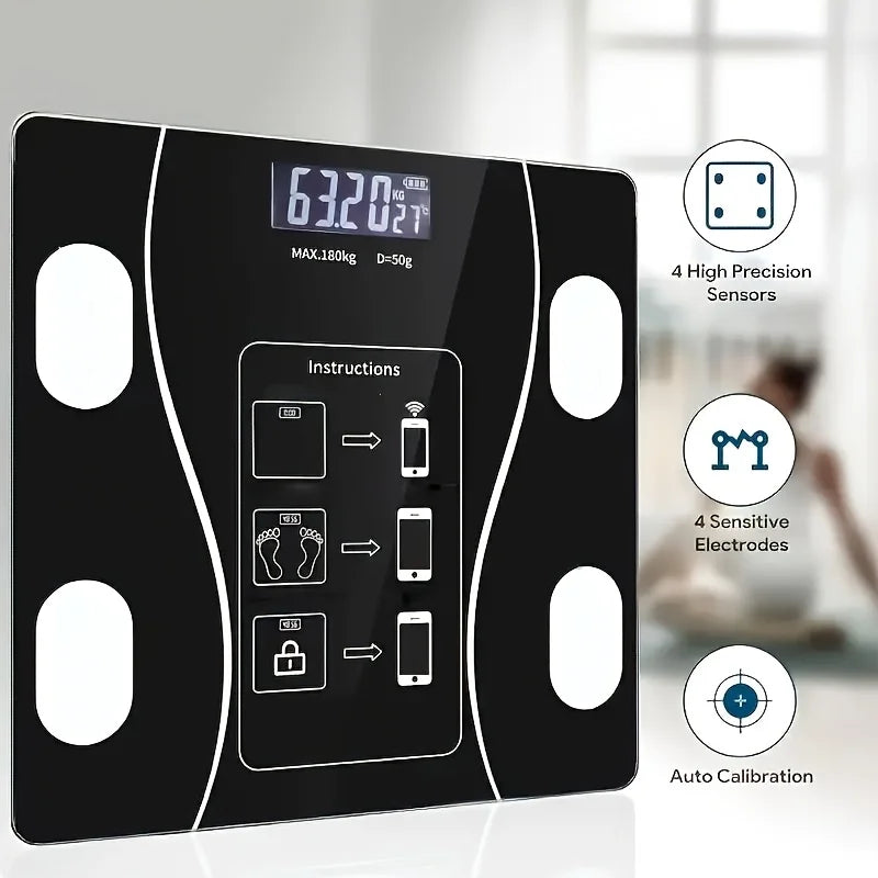 Intelligent Digital Body Scale With Backlit LED Display Screen,Weighing Up To 400 Pounds,Ideal for Weight Management & Fitness Shopifynow