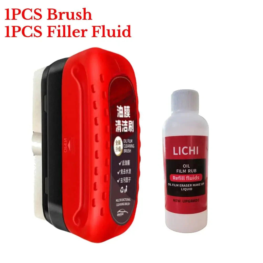 Car Glass Oil Film Remover Powerful Windshield Cleaner Car Glass Sponge Cleaning Brush Water Spots Stain Removal Auto Detailing Shopifynow