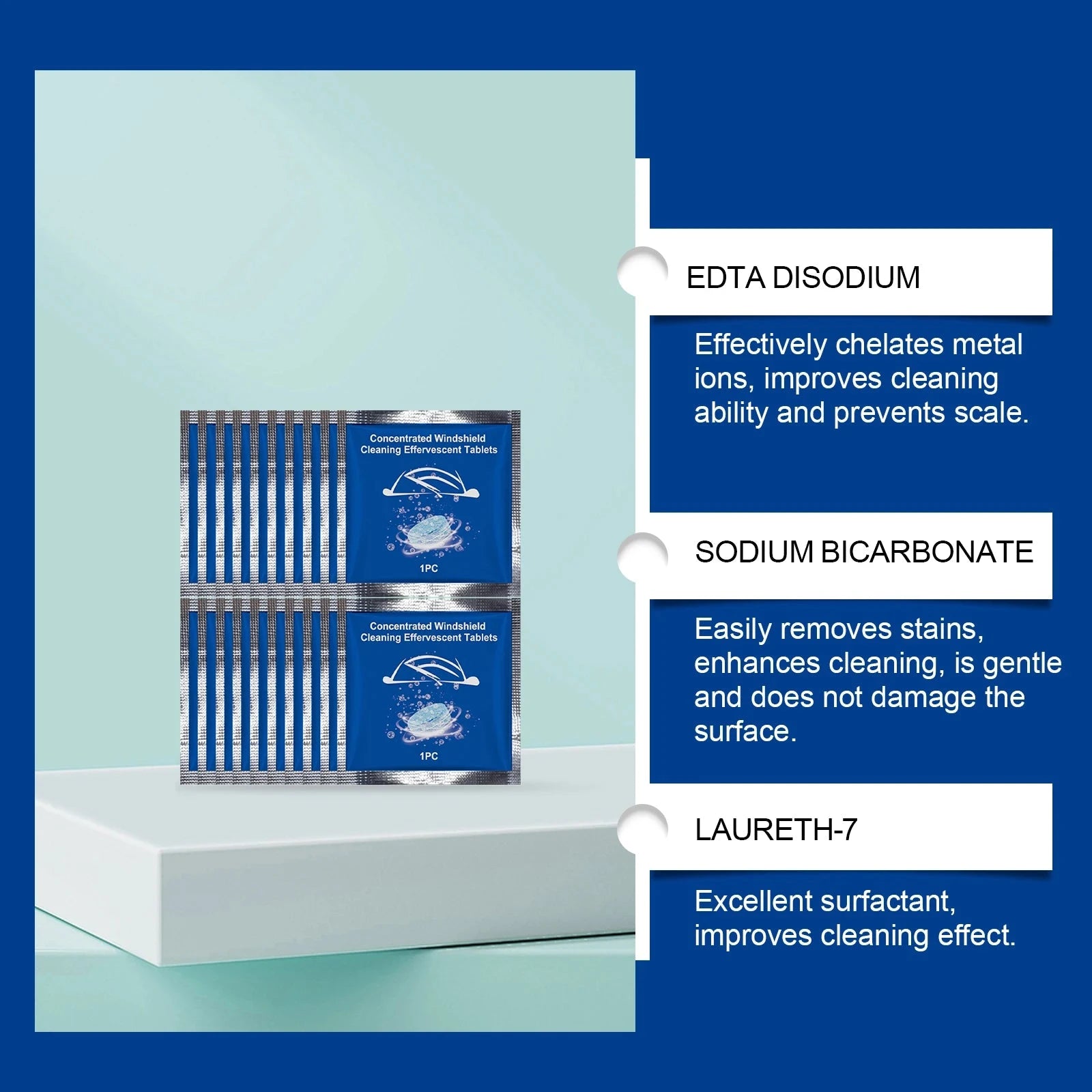 Car Windshield Washer Tablets Effervescent Tablet Concentrated Cleaning Tablets Car Window Cleaner Glass Cleaner Shopifynow