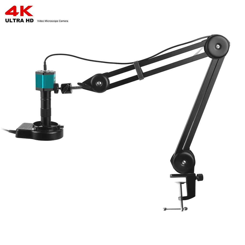 HD 4K Electron Microscope For Soldering 48MP HDMI USB Digital Camera Sony Sensor 150X Lens Reinforced Bracket Reduces Vibration Shopifynow
