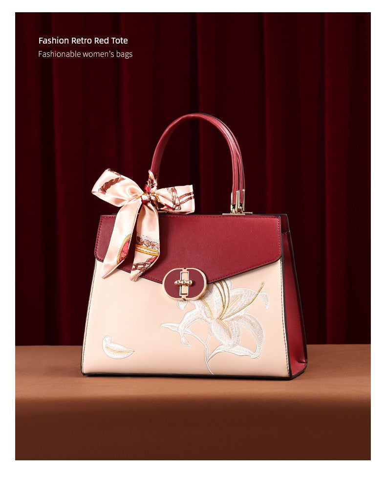 Chinese Style Mother Bag Wedding Bag Female Fancy Middle-Aged Red Wedding Bag Elegant Mother-in-Law Wedding Handbag Shopifynow