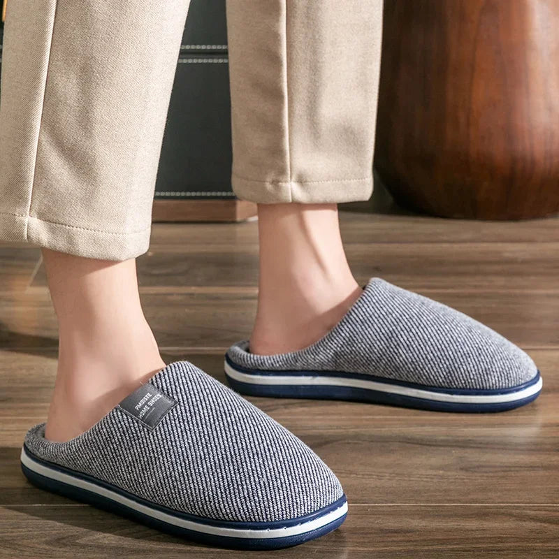 Bedroom Slipper for men Memory Foam Warm Soft Non Slip Wear resistant High Quality Indoor Shoes men Luxury