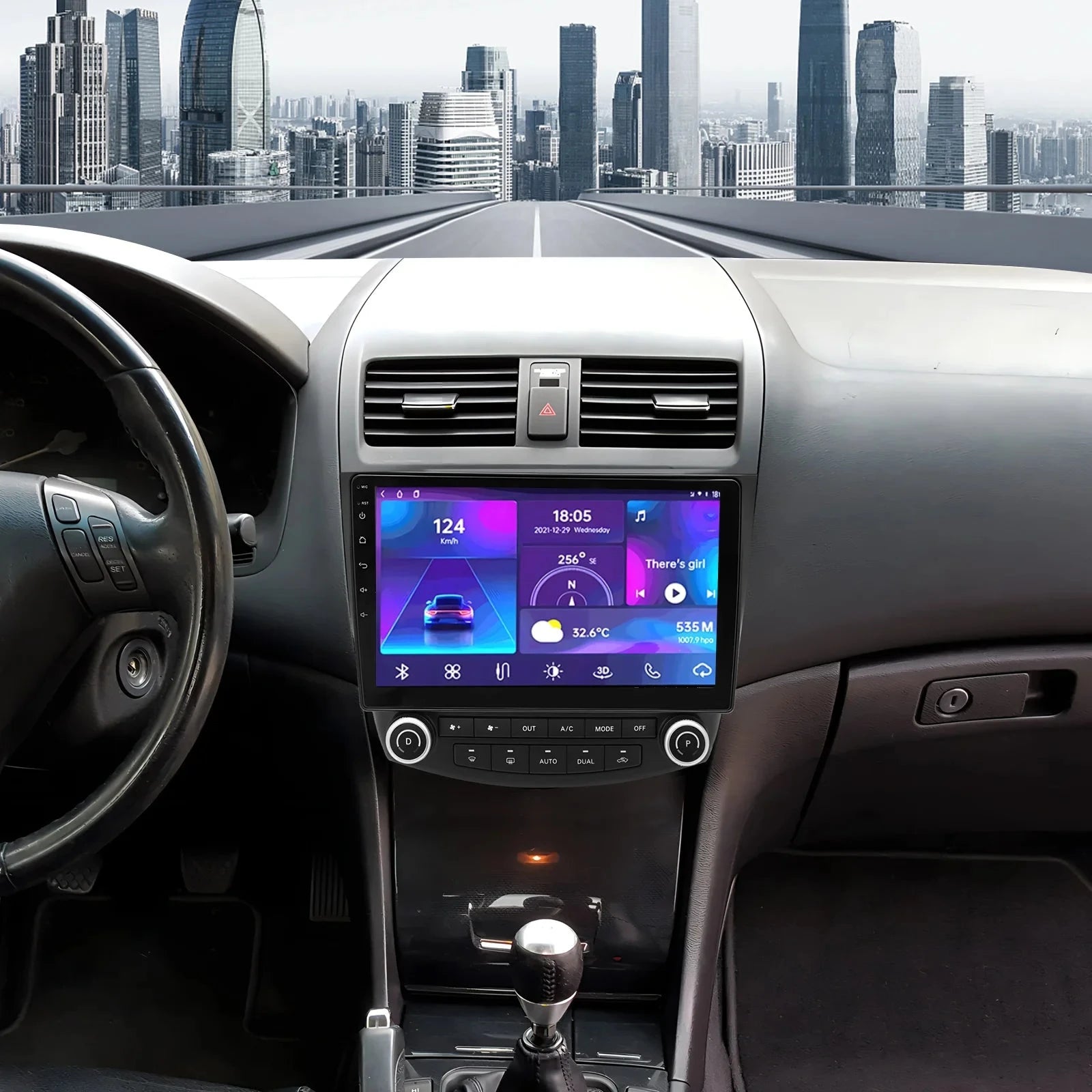 10.1 Inch Android13 Wireless Car Carplay Android Navigation Reversing Camera All-in-one 2+32G CarPlay GPS For Honda Accord 03-07 Shopifynow