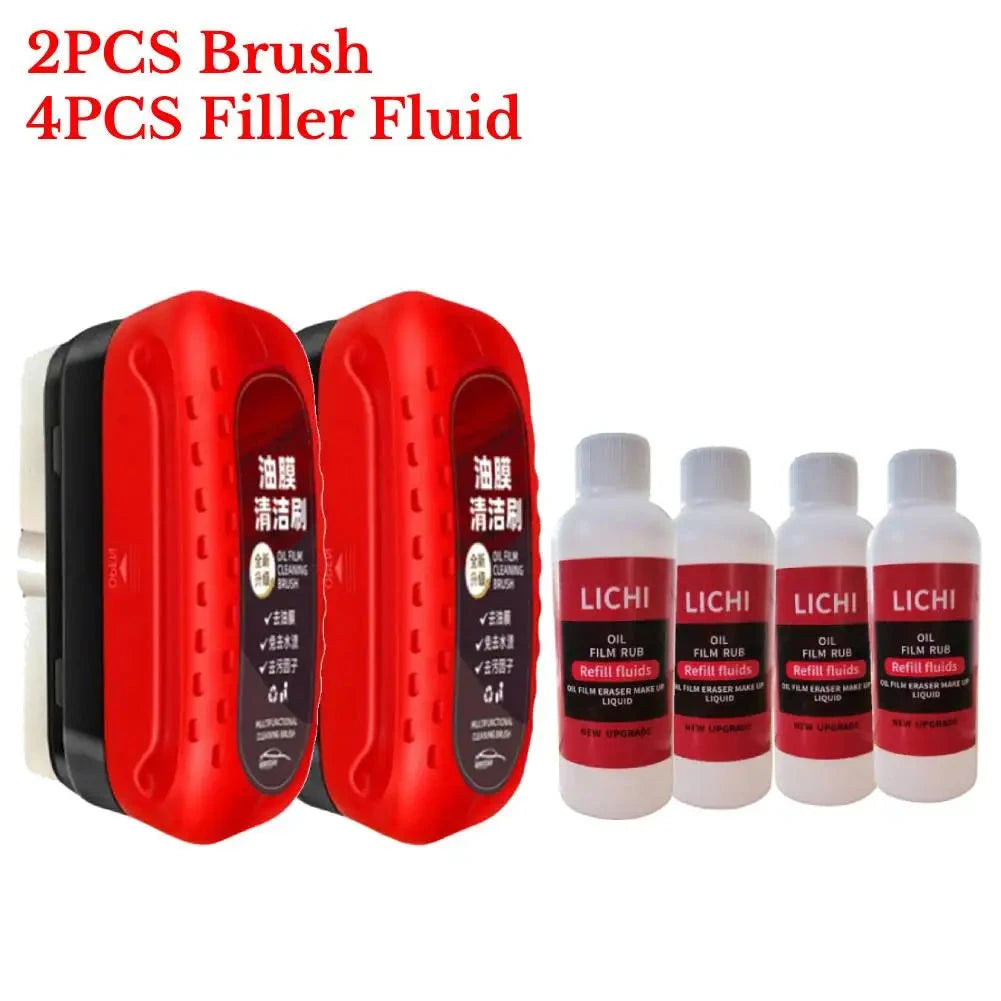 Car Glass Oil Film Remover Powerful Windshield Cleaner Car Glass Sponge Cleaning Brush Water Spots Stain Removal Auto Detailing Shopifynow