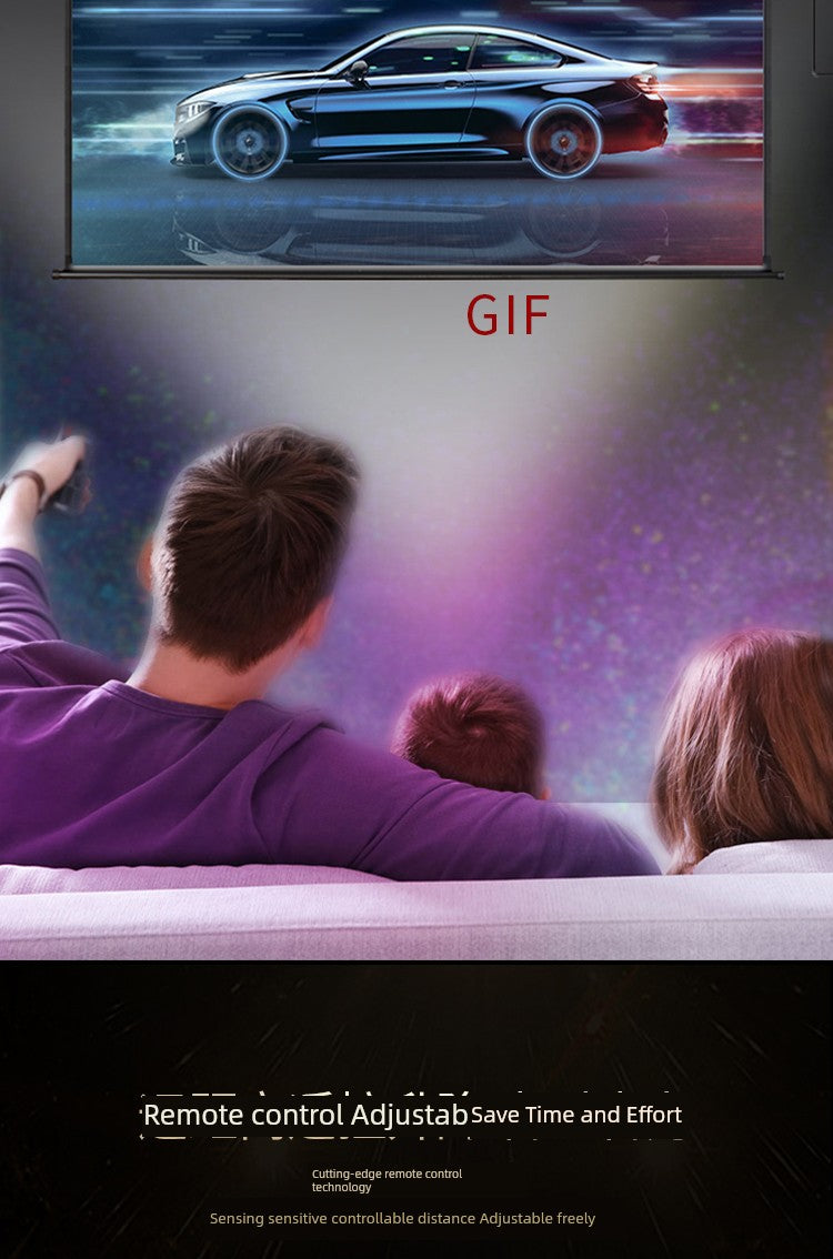 Deli Hanging Projection Screen Curtain Electric Remote Control 100-Inch 4:3 Projection Curtain Office For Home Projector Curtain 120-Inch 16:10 Tripod Screen Wall Screen 84-Inch Shopifynow