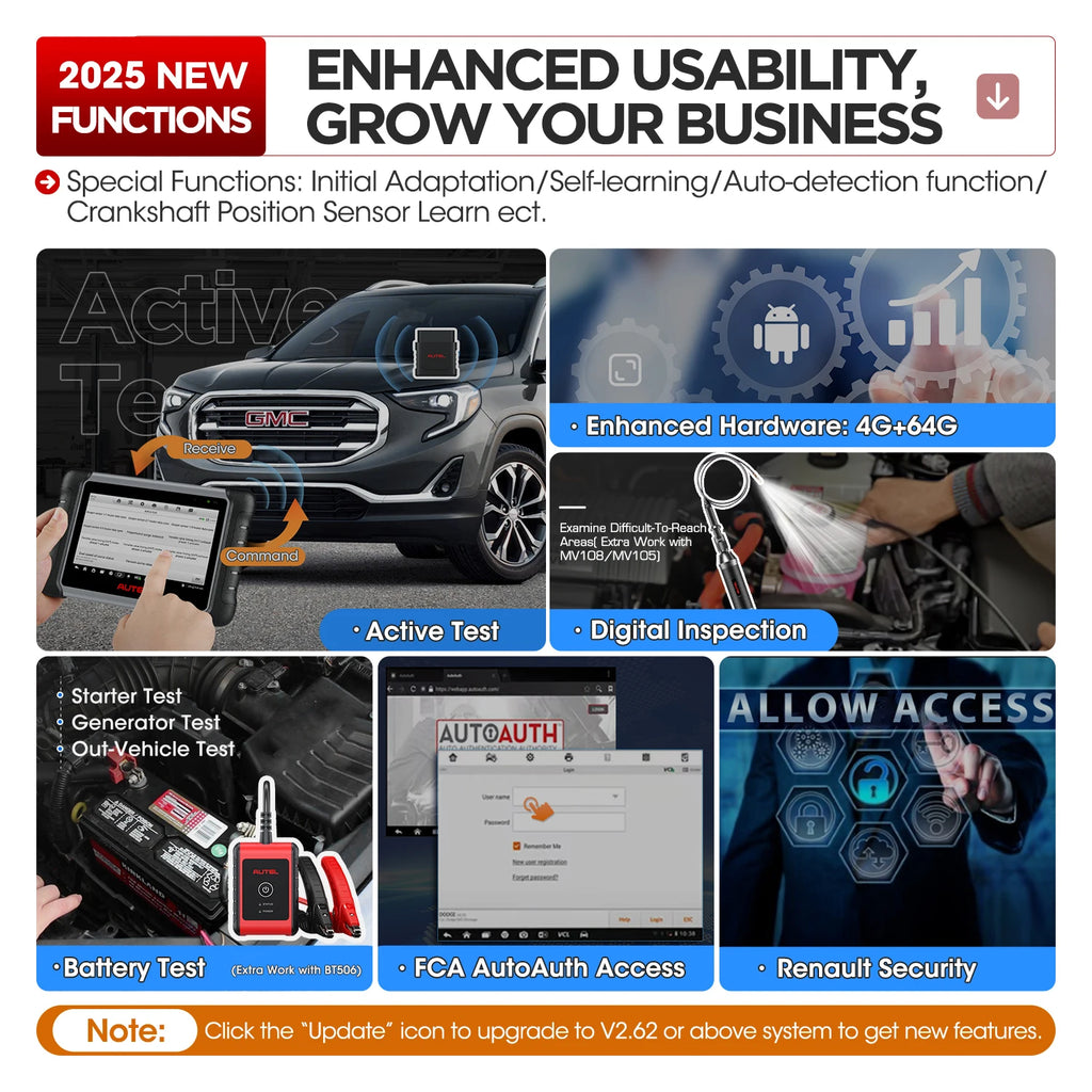 Autel MaxiCOM MK808BT PRO OBD2 Scanner Car Bi-directional Diagnostic Tool OBD2 Code Reader All System Diagnostic PK MK808KBT - Shopifynow