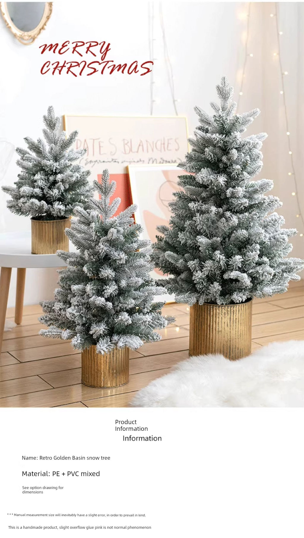 Hromeo Desktop Small Christmas Tree Home Decoration Christmas Atmosphere Photo Props Christmas Decorations Snow Tree Shopifynow