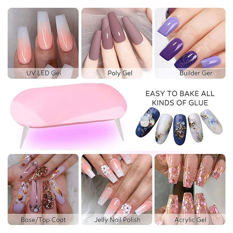 Acrylic Nail Kit Acrylic Powder With Acrylic Liquid For Gel Nails With UV Lamp For Gel Nails Set DIY Gifts For Women Shopifynow