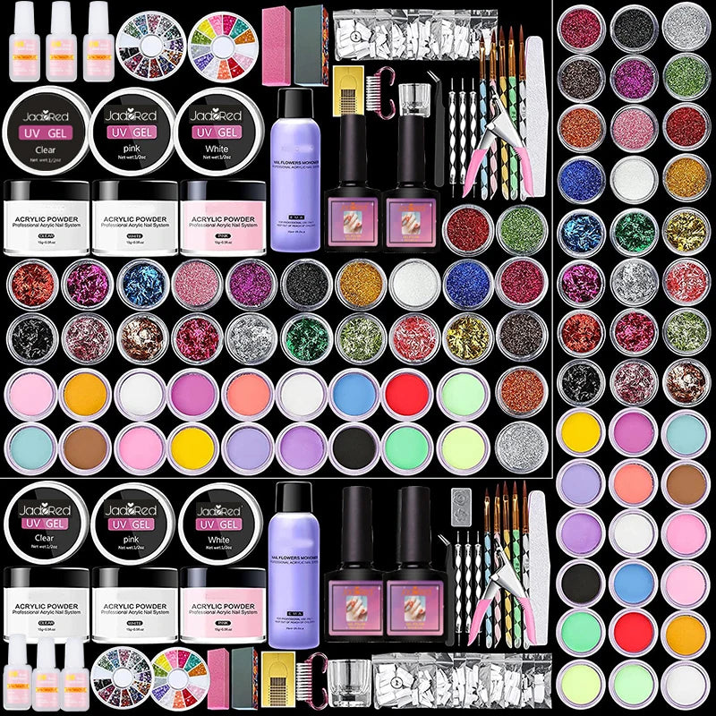 Acrylic Nail Kit Acrylic Powder With Acrylic Liquid For Gel Nails With UV Lamp For Gel Nails Set DIY Gifts For Women Shopifynow