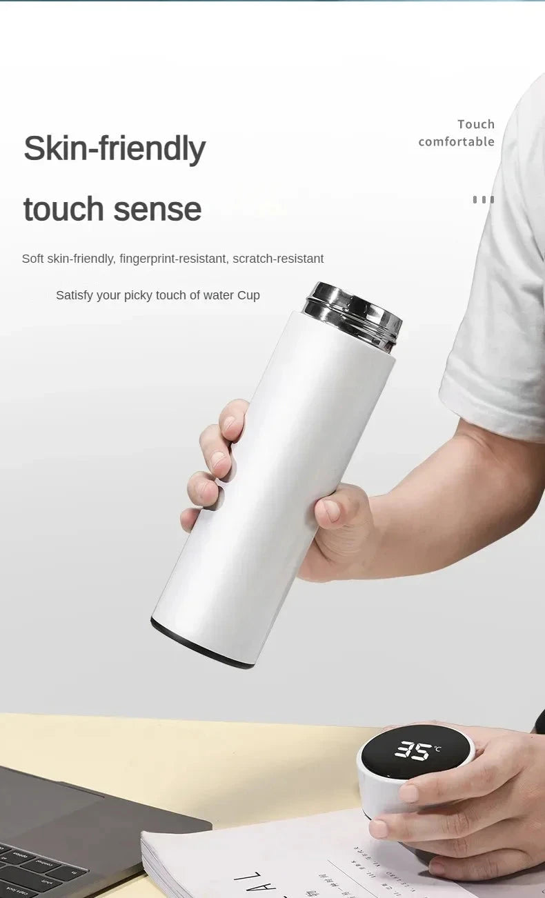 500ml Stainless Steel Thermos Bottle with Digital Temperature Display LED Intelligent Temperature Measurement Cup Vacuum Flask Shopifynow