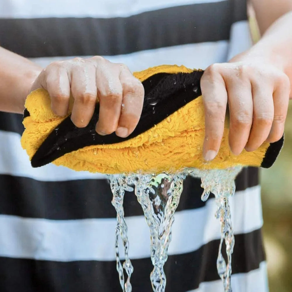 10Pcs Microfiber Cleaning Towel Car Cleaning Cloths Professional Detailing Car Drying Microfiber Towel Wash Towels Accessories