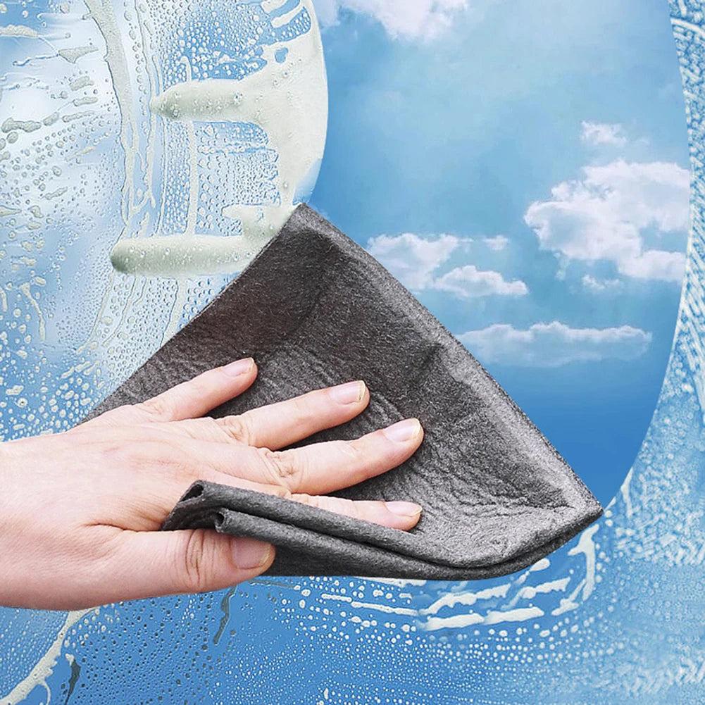 20/5PCS Thickened Magic Cleaning Cloth Reusable Microfiber Washing Rags Glass Wipe Towel For Kitchen Mirrors Auto Windows Shopifynow