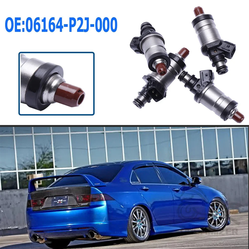 4PCS  Flow Matched Fuel Injectors 06164P2J000 For Honda Accord Civic Acura RL TL Integra 842-12192 1550333 06164-P2J-000 - Shopifynow