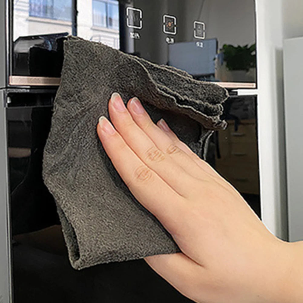 20/5PCS Thickened Magic Cleaning Cloth Reusable Microfiber Washing Rags Glass Wipe Towel For Kitchen Mirrors Auto Windows Shopifynow