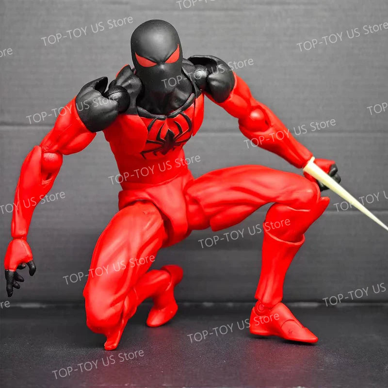 100% Original Mess Toys Spider Man Symbiote Spiderman Messtoys Black Suit Neighbor Scarlet Spider Anime Action Figure Gifts Toys Shopifynow
