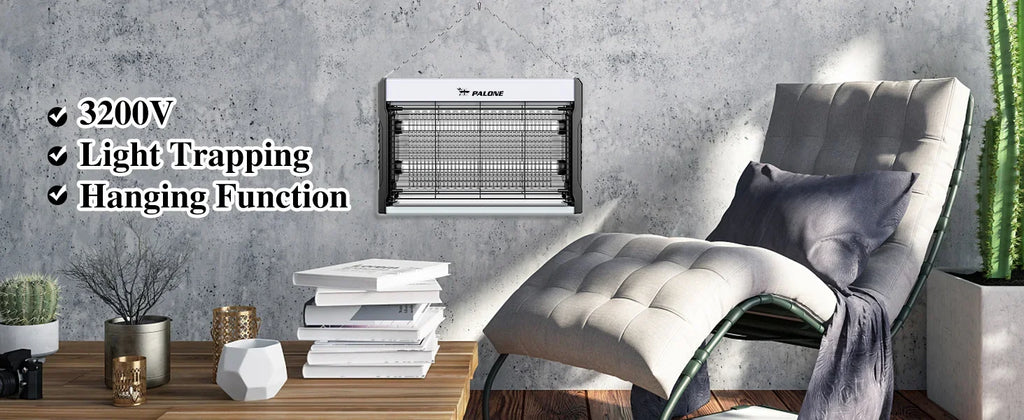 Electric Bug Zapper 3200V Mosquito Zapper Killer Indoor Insect Killer with Hanging Chain Removable Collection Tray Bug Zapper Shopifynow