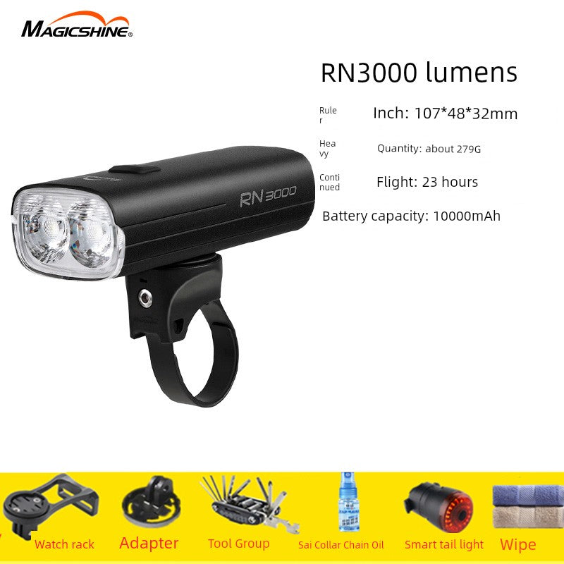 Majixuan Bicycle Headlight Mountain Highway Vehicle Night Riding Waterproof Strong Light Lighting Lifting Hanging Flashlight Rn1500 Shopifynow