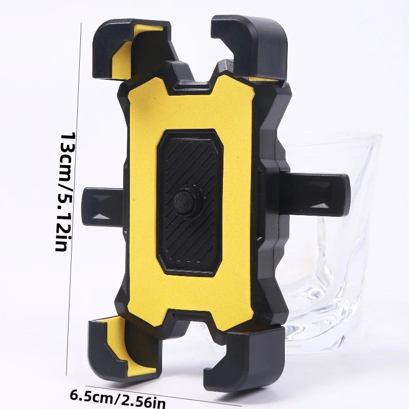 2PCS 360° Rotatable & Adjustable Bike/Motorcycle Phone Mount - Shockproof, Anti-Slip Holder For phone, - Durable Abs Material Shopifynow