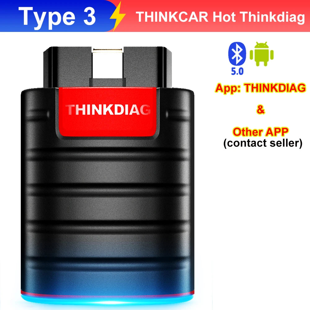 2025 THINKCAR New Thinkdiag ALL System Car Diagnostic Tools ECU Coding Active Test 16 Reset 1 Year Free OBD2 Scanner code reader - Shopifynow