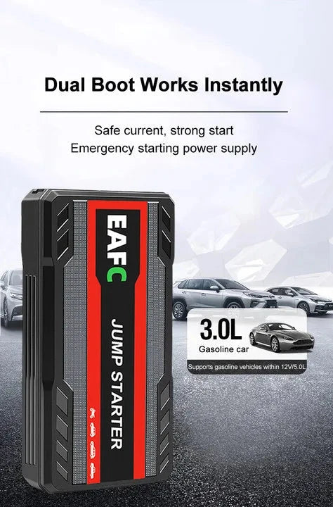 EAFC 12V Car Jump Start 600A-2000A Car Battery Starter Booster Auto Starting Device Emergency Start Portable Power Bank Shopifynow