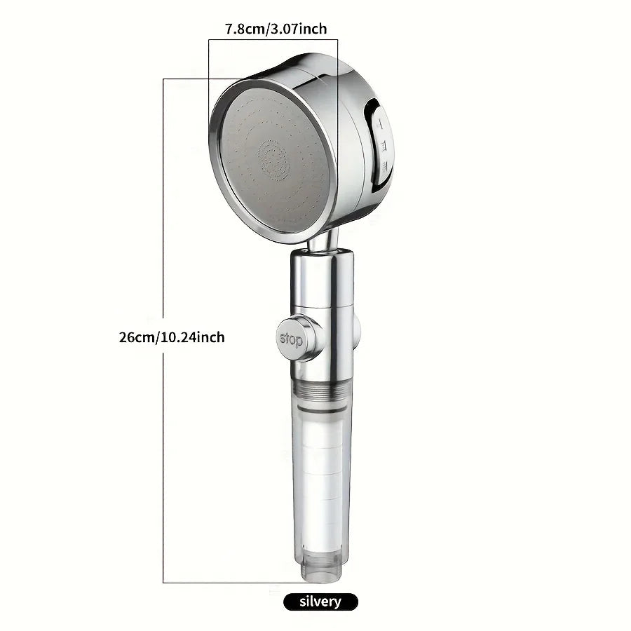 1PC 3-level Adjustable Shower Head With Filter, Wall-mounted, Painted Surface, Rain Shower Settings, Halloween, Christmas Decora Shopifynow