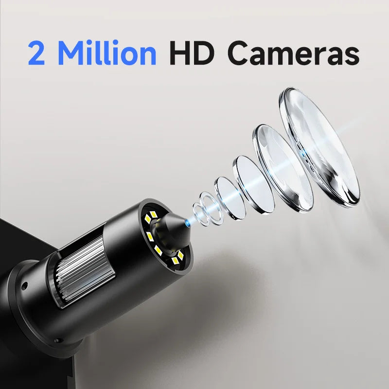 Hayve DM4 Digital Microscope with 4.3 inch IPS Screen 1000X Coin Microscope with 8 LEDs, Compatible with Windows 8GB including Shopifynow